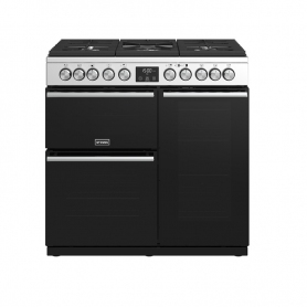 Stoves 90 cm Precision Deluxe Range Cooker Dual Fuel - Stainless Steel - A Rated - 0