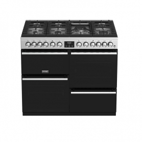 Stoves 100 cm Precision Deluxe Range Cooker Dual Fuel - Stainless Steel - A Rated - 4