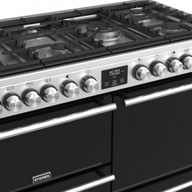 Stoves 110 cm Precision Deluxe Range Cooker Dual Fuel - Stainless Steel - A Rated - 4