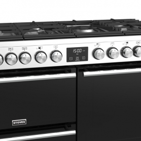 Stoves 110 cm Precision Deluxe Range Cooker Dual Fuel - Stainless Steel - A Rated - 3