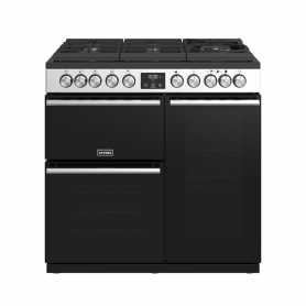 Stoves 90 cm Precision Deluxe Range Cooker Dual Fuel GTG - Stainless Steel - A Rated