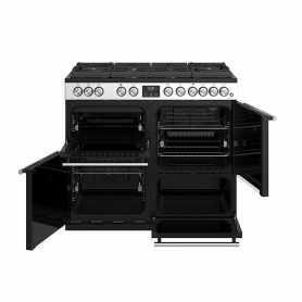Stoves 100 cm Precision Deluxe Range Cooker Dual Fuel GTG - Stainless Steel   - A Rated - 1