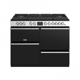 Stoves 110 cm Precision Deluxe Range Cooker Dual Fuel GTG - Stainless Steel - A Rated - 0