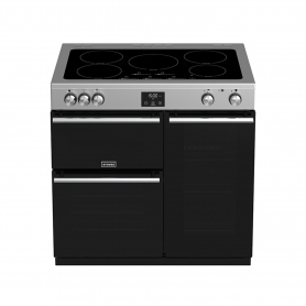 Stoves 90 cm Precision Deluxe Range Cooker Electric with Induction Hob - Stainless Steel- A Rated - 3