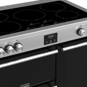Stoves 90 cm Precision Deluxe Range Cooker Electric with Induction Hob - Stainless Steel- A Rated - 4