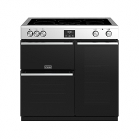Stoves 90 cm Precision Deluxe Range Cooker Electric with Induction Hob - Stainless Steel- A Rated