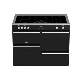 Stoves 110 cm Precision Deluxe Range Cooker Electric with Induction Hob - Black - A Rated - 2