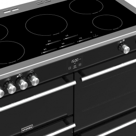 Stoves 110 cm Precision Deluxe Range Cooker Electric with Induction Hob - Black - A Rated - 3