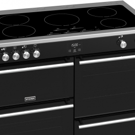 Stoves 110 cm Precision Deluxe Range Cooker Electric with Induction Hob - Black - A Rated - 4