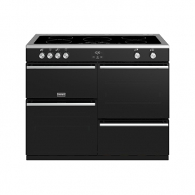 Stoves 110 cm Precision Deluxe Range Cooker Electric with Induction Hob - Black - A Rated