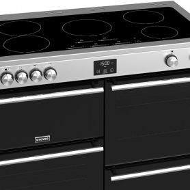 Stoves 110 cm Sterling Deluxe Electric Induction Range Cooker - Stainless Steel - A Rated - 4