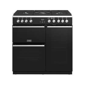 Stoves 90 cm Precision Deluxe Range Cooker Gas - Black - A Rated