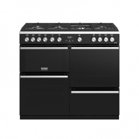 Stoves 100 cm Precision Deluxe Range Cooker Gas - Black - A Rated