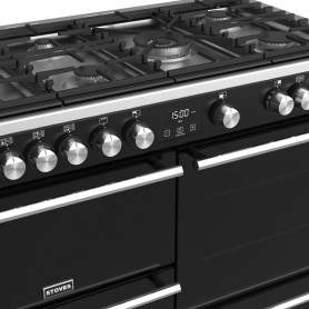 Stoves 110 cm Precision Deluxe Range Cooker Gas - Black - A Rated - 2