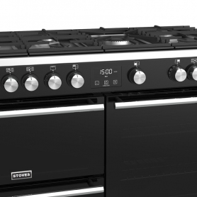 Stoves 110 cm Precision Deluxe Range Cooker Gas - Black - A Rated - 4