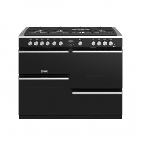 Stoves 110 cm Precision Deluxe Range Cooker Gas - Black - A Rated