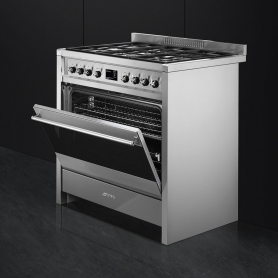 Smeg Classic 90 cm Dual Fuel Cooker - Stainless Steel - A Rated - 4