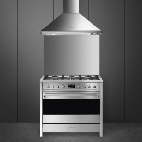 Smeg Classic 90 cm Dual Fuel Cooker - Stainless Steel - A Rated - 7