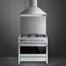Smeg Classic 100 cm Dual Fuel Cooker - Stainless Steel - A Rated - 1