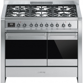 Smeg Classic 100 cm Dual Fuel Cooker - Stainless Steel - A Rated - 0