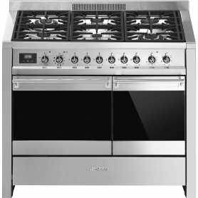 Smeg Classic 100 cm Dual Fuel Cooker - Stainless Steel - A Rated