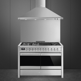 Smeg Classic 120 cm Dual Fuel Cooker - Stainless Steel - A Rated - 1