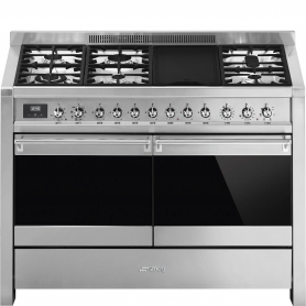 Smeg Classic 120 cm Dual Fuel Cooker - Stainless Steel - A Rated - 0