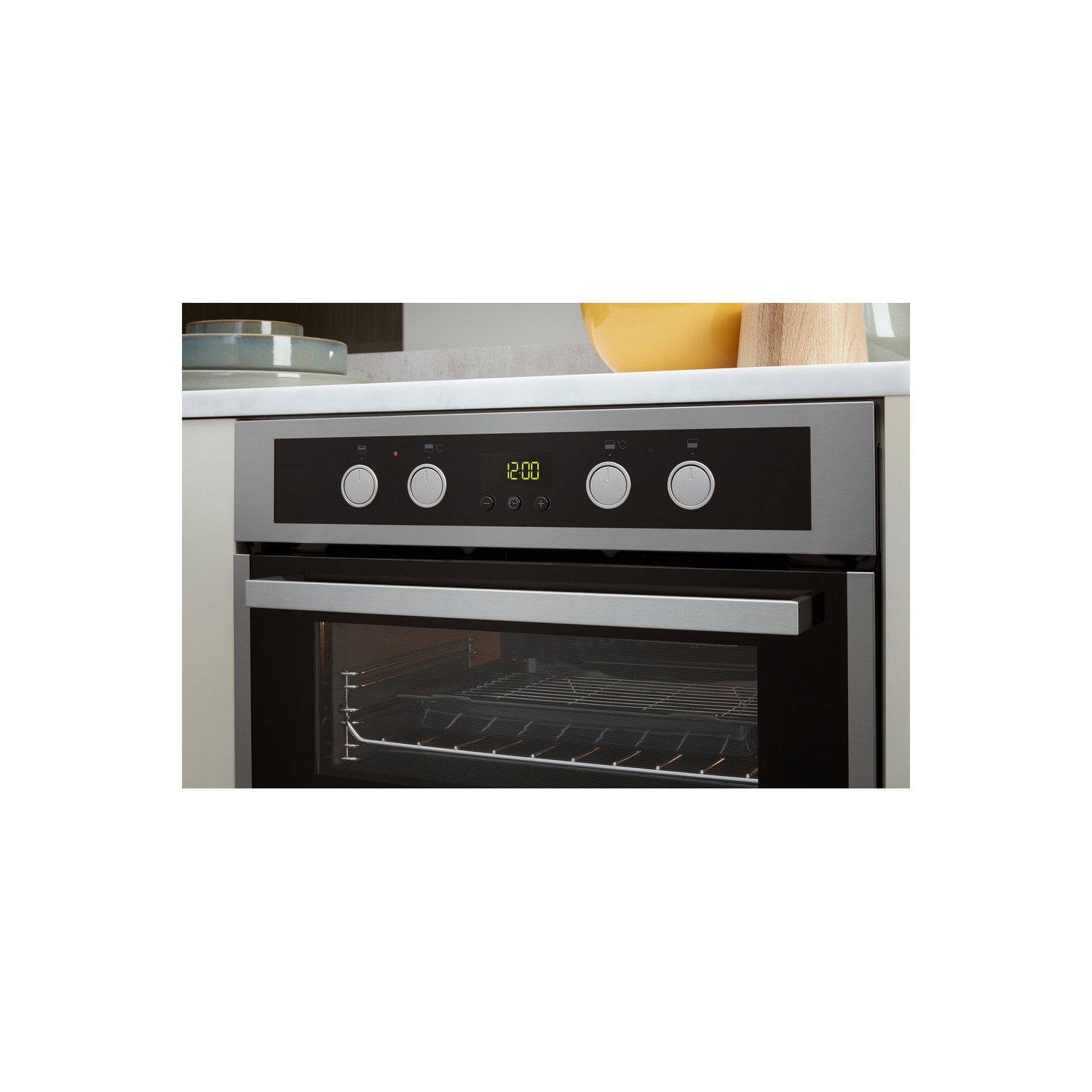 Whirlpool 60cm Built-In Electric Oven - Stainless Steel - A Rated - 3