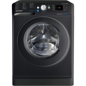 Indesit 8/6kg 1400 Spin Washer Dryer - Black - A Energy Rated
