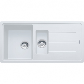 Franke BFG 651 Polar White Single Bowl Reversible Sink With Tap
