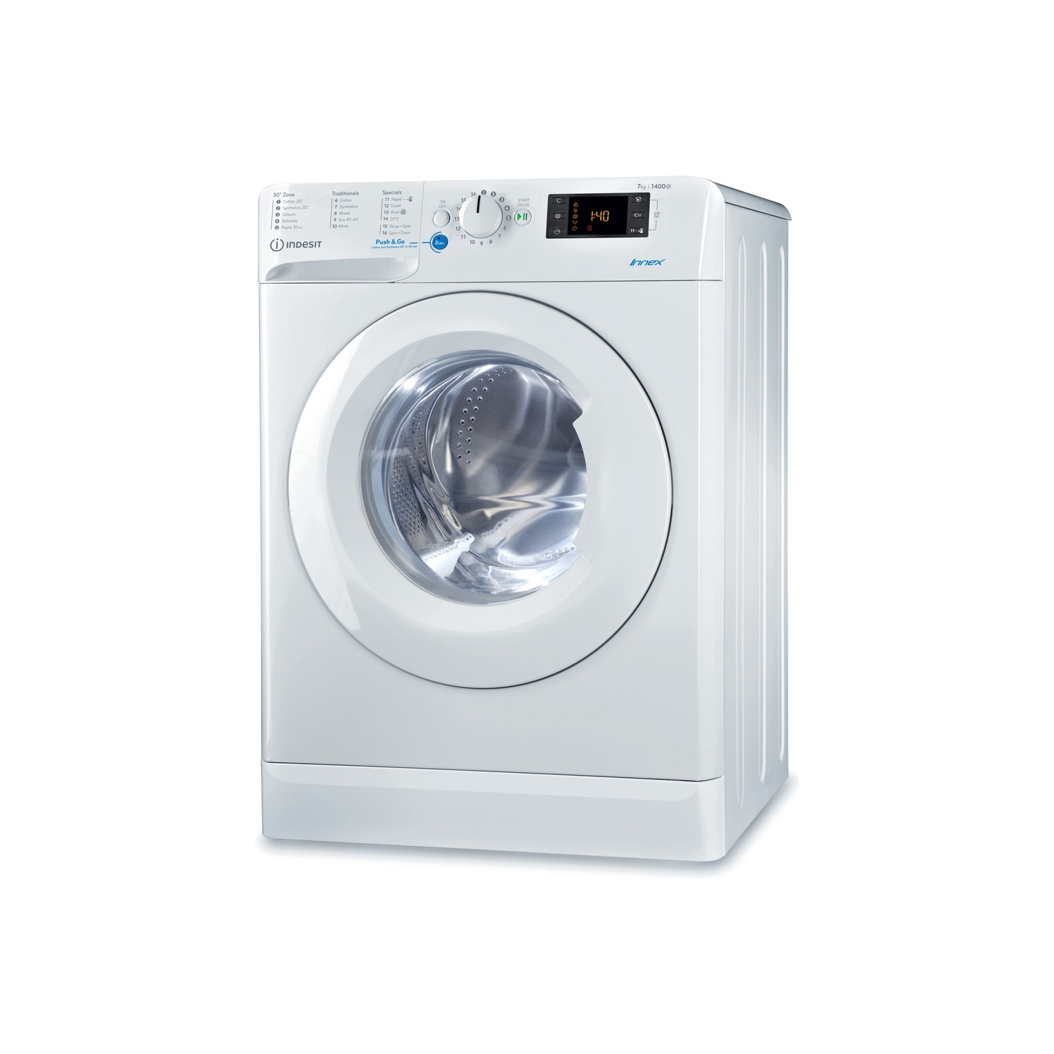 Indesit 7kg 1400 Spin Washing Machine - White - A+++ Rated - 0