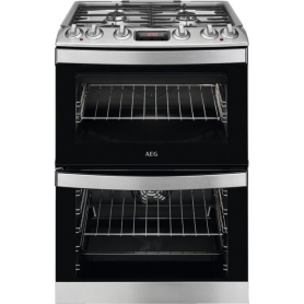 AEG 60cm Dual Fuel Cooker - Stainless Steel - A Rated