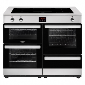 Belling 110 cm Cookcentre Electric Induction Range Cooker - Stainless Steel - A Rated