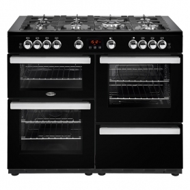 Belling 110 cm Cookcentre Gas Range Cooker - Black - A Rated
