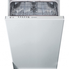 Indesit Built In 45cm Dishwasher - White - A+ Rated