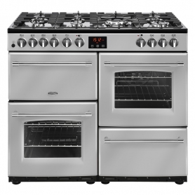 Belling 100 cm Farmhouse Dual Fuel Range Cooker - Silver - A Rated - 0