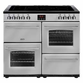 Belling 100 cm Farmhouse Electric Range Cooker - Silver - A Rated