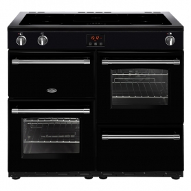 Belling 100 cm Farmhouse Electric Induction Range Cooker - Black - A Rated