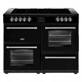 Belling 110 cm Farmhouse Electric Range Cooker - Black - A Rated