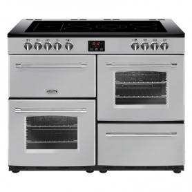 Belling 110 cm Farmhouse Electric Range Cooker - Silver - A Rated