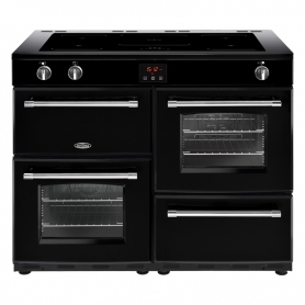 Belling 110 cm Farmhouse Electric Induction Range Cooker - Black - A Rated