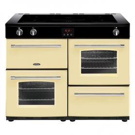 Belling 110 cm Farmhouse Electric Induction Range Cooker - Cream - A Rated
