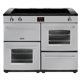 Belling 110 cm Farmhouse Electric Induction Range Cooker - Silver - A Rated