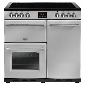 Belling 90 cm Farmhouse Electric Range Cooker - Silver - A Rated