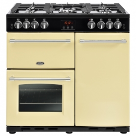 Belling 90 cm Farmhouse Gas Range Cooker - Cream - A Rated