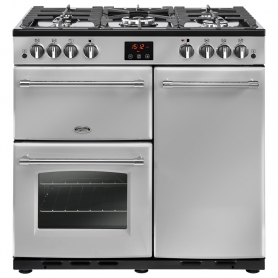 Belling 90 cm Farmhouse Gas Range Cooker - Silver - A Rated