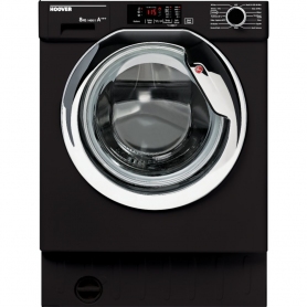 Hoover Built-in 8kg 1600 Spin Washing Machine - Black - A+++ Rated - 0