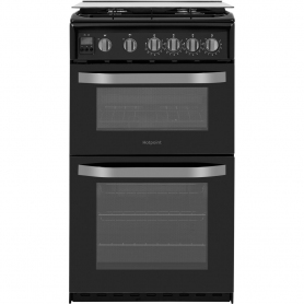 Hotpoint 50cm Gas Cooker - Black - A+ Energy Rated - 0