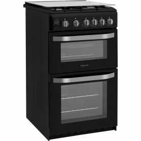 Hotpoint 50cm Gas Cooker - Black - A+ Energy Rated - 3