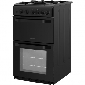 Hotpoint 50cm Gas Cooker - Black - A+ Energy Rated - 11